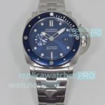 AAA replica Panerai SUBMERSIBLE sneak PAM01068 blue dial stainless steel watch 